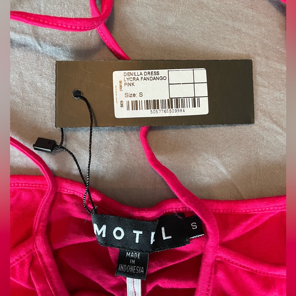 Hot pink motel rocks dress